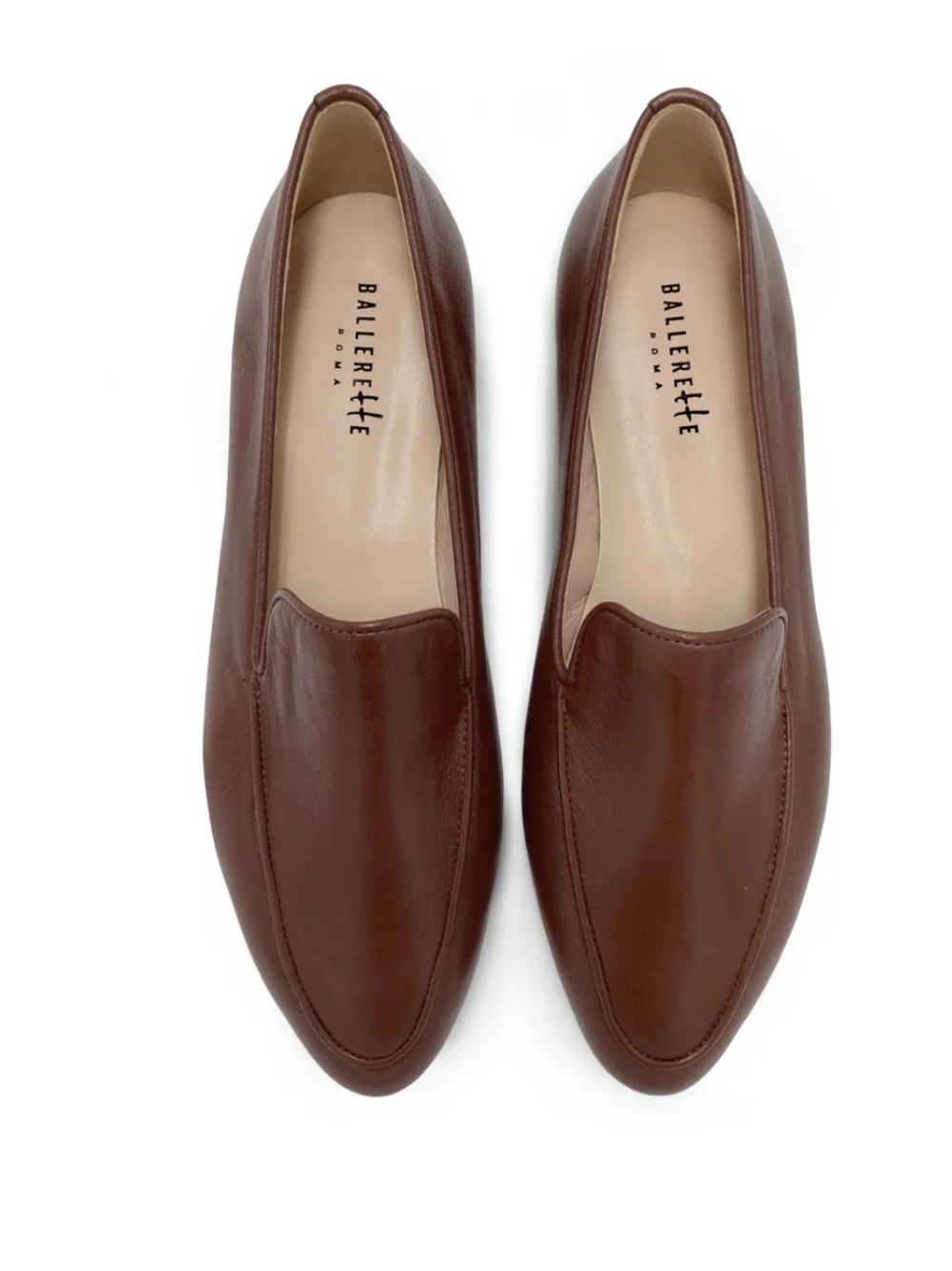 Brown Leather Women's Moccasins